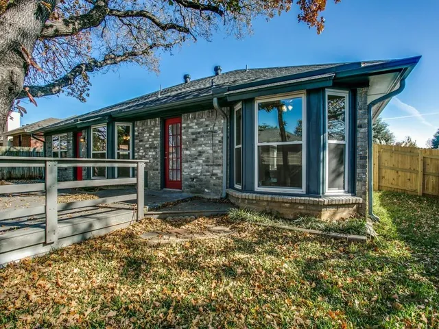 a view of a house with a window