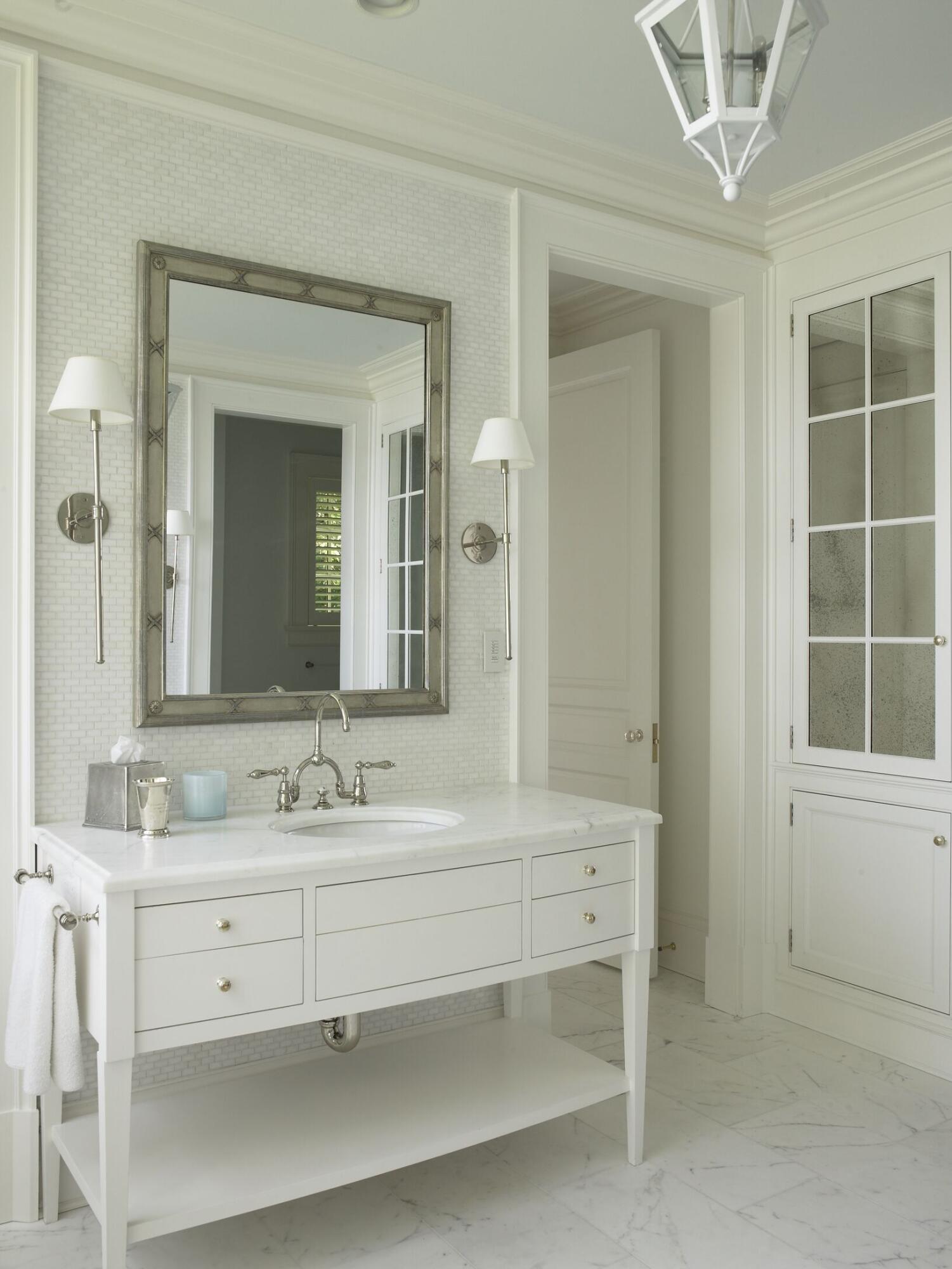 11 Harbor Bluff Lane Rowayton, CT 06853 - Photo 18 of 31 a bathroom with a sink vanity and a mirror