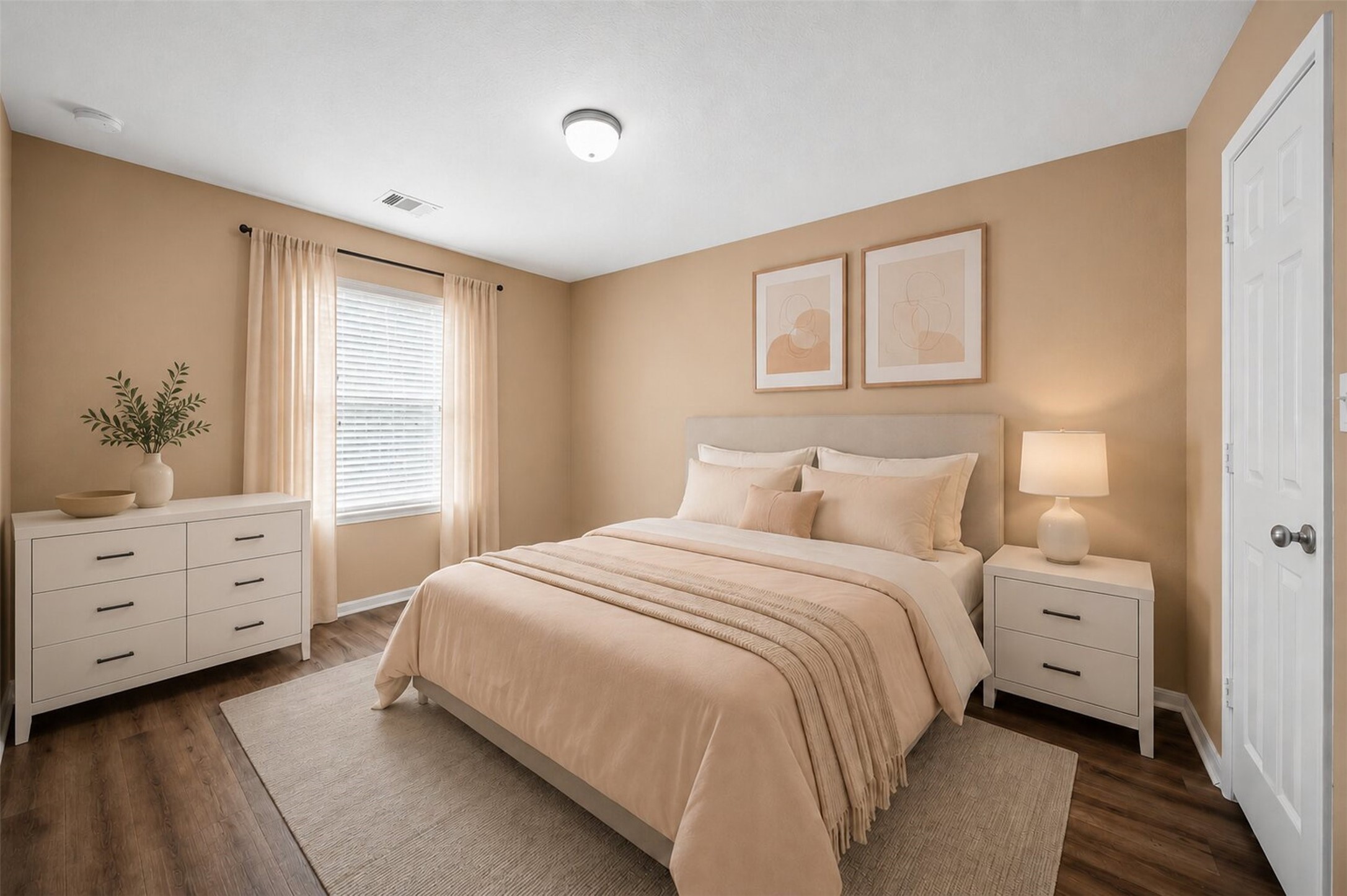 10510 Day Trail Lane Spring, TX 77379 - Photo 23 of 28 The third bedroom upstairs offers neutral tones, gorgeous wood look flooring and nice size window and closet. Virtually staged.