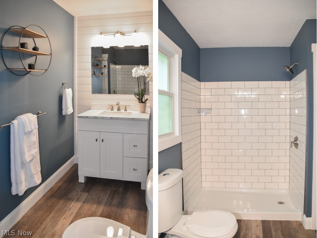 3754 Boydell Road Kent, OH 44240 - Photo 11 of 23 The master bath has a tiled walk-in shower.