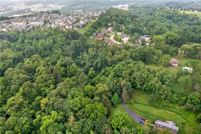 a view of a yard with an outdoor space
