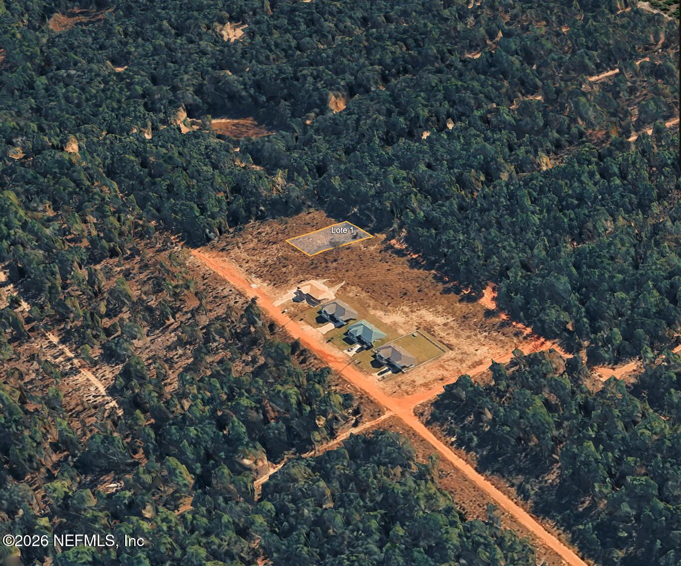 a view of a tree in a yard