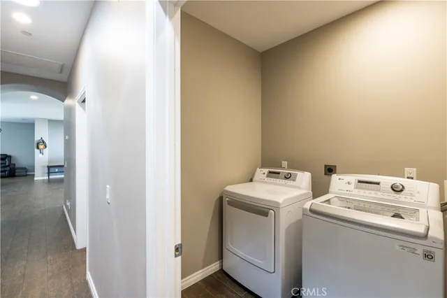 a view of a porch with a trees