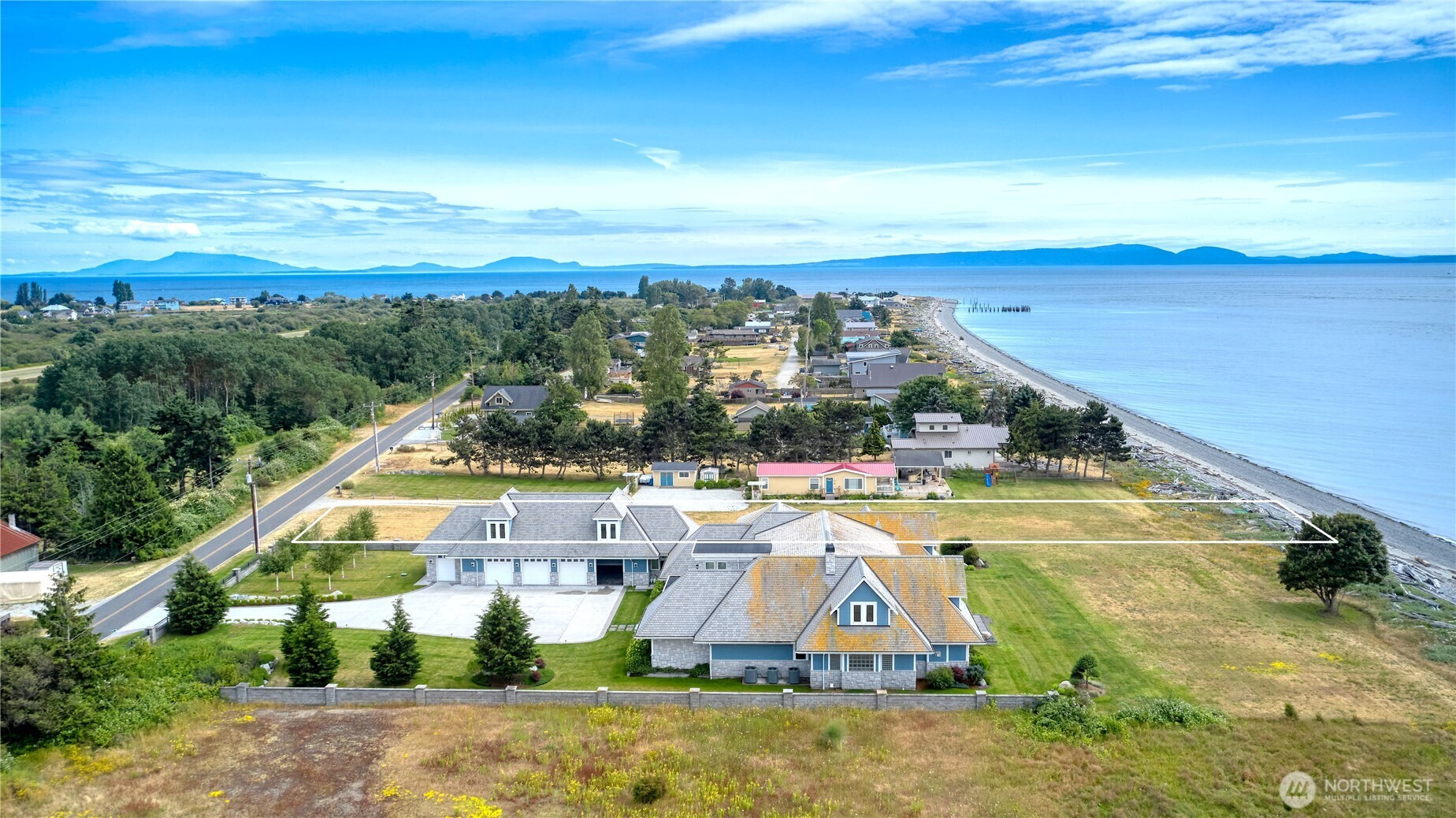 585 Marine Drive Point Roberts, WA 98281 - Photo 19 of 21 a view of a swimming pool with an ocean view