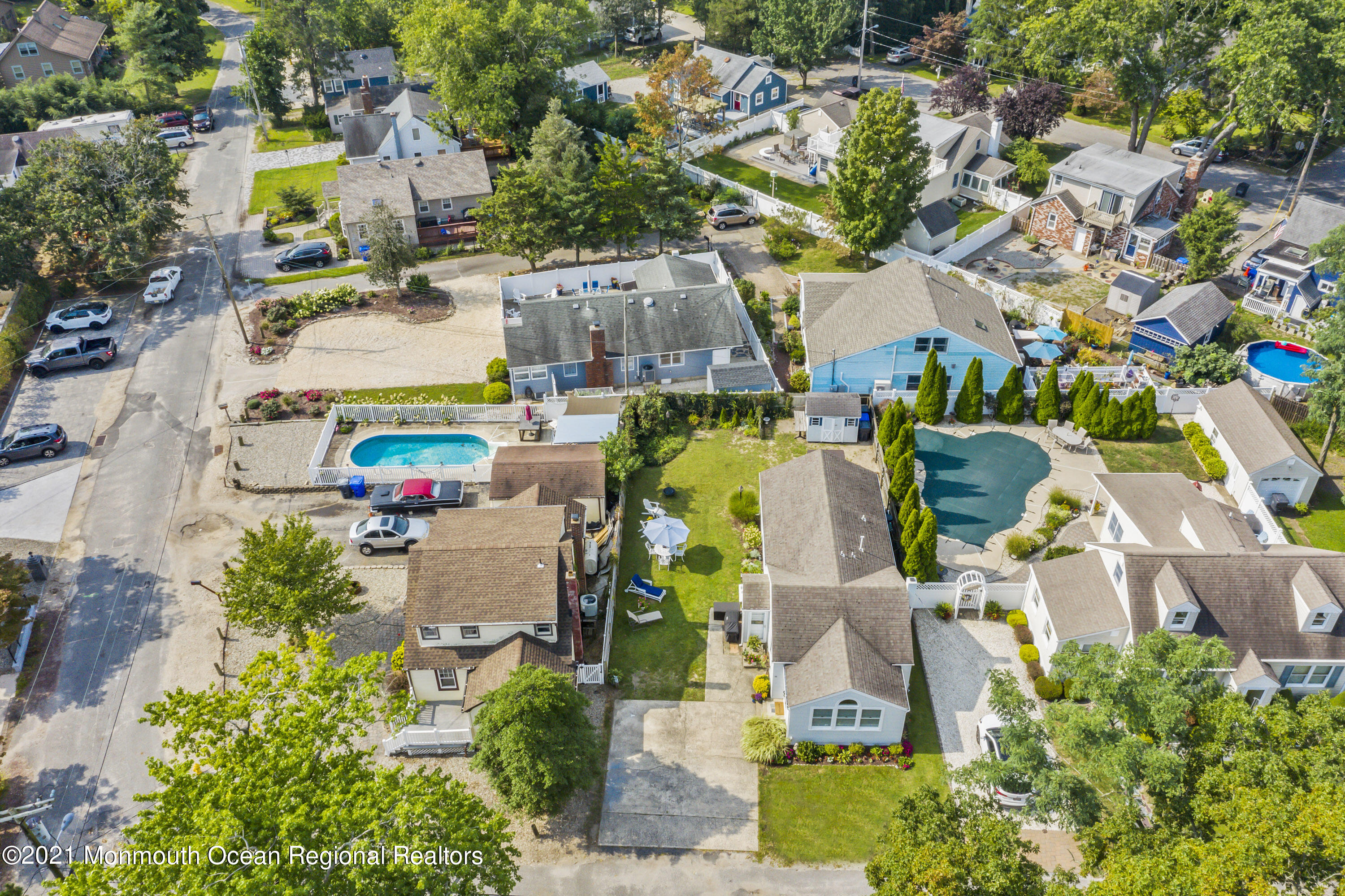 38 Hulse Landing Road Brick, NJ 08723 - Photo 38 of 38 an aerial view of a houses with a swimming pool