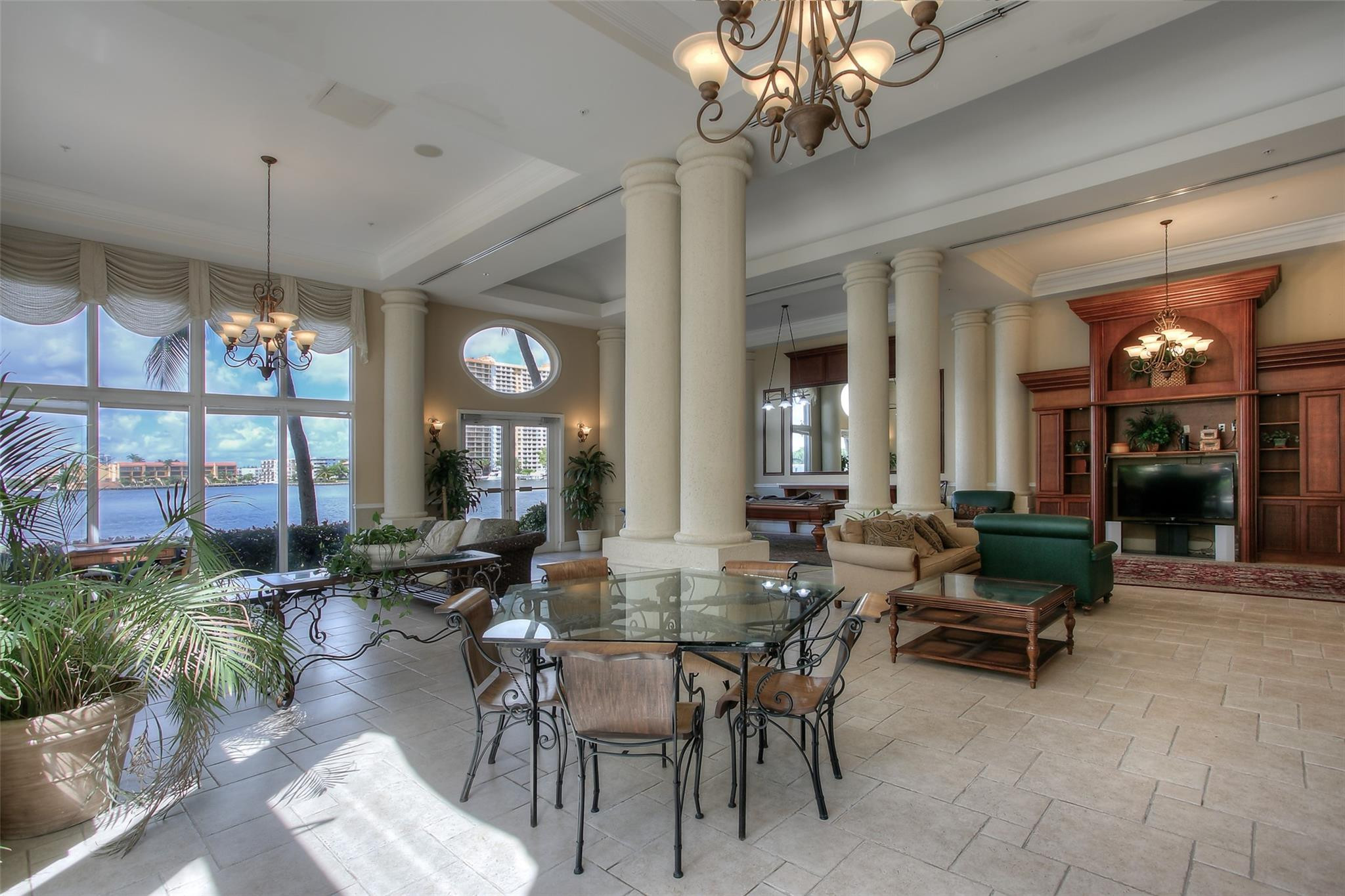17150 North Bay Road, Unit 2218 Sunny Isles Beach, FL 33160 - Photo 15 of 15 a view of a dining room with furniture window and outside view