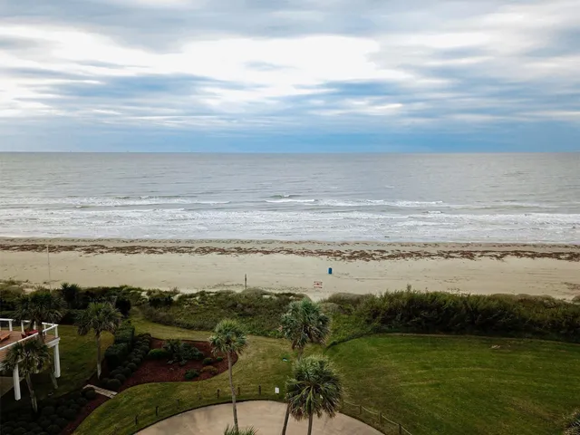 a view of an ocean and beach
