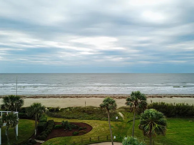 a view of an ocean and beach