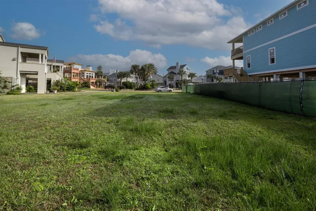 a view of building and yard