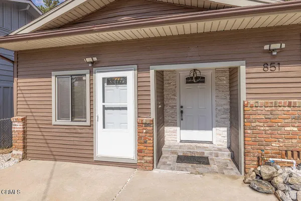 a front view of a house