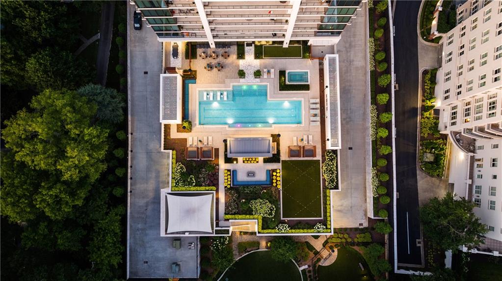 2520 Peachtree Road Northwest, Unit 903 Atlanta, GA 30305 - Photo 45 of 62 an aerial view of a house with outdoor space