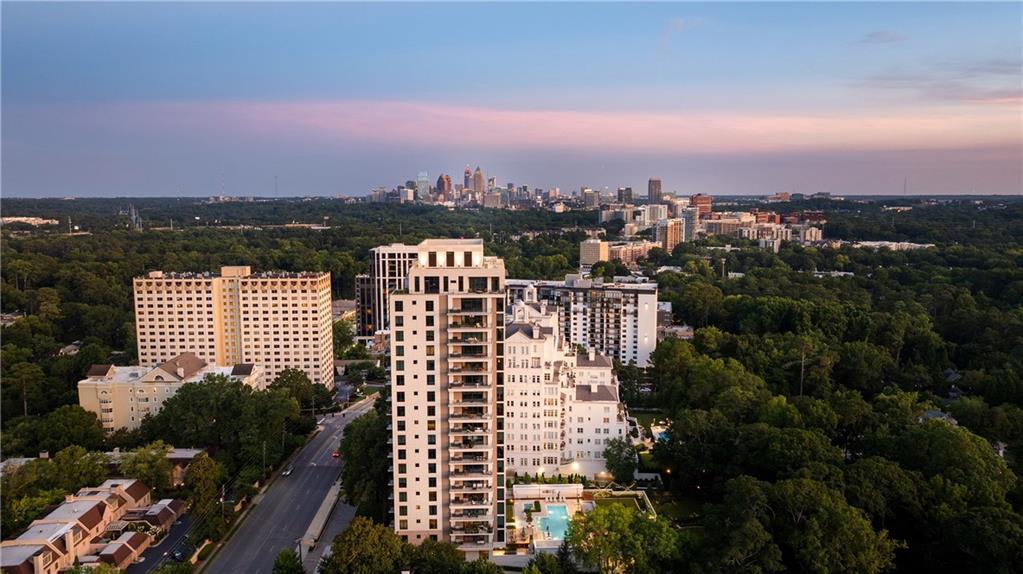 2520 Peachtree Road Northwest, Unit 903 Atlanta, GA 30305 - Photo 62 of 62 a view of a city with tall buildings