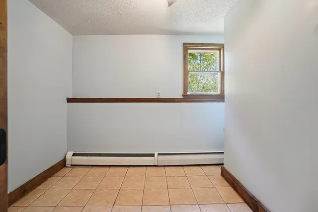 a view of a small space with window