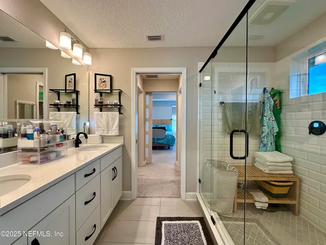 a room with furniture and a large window