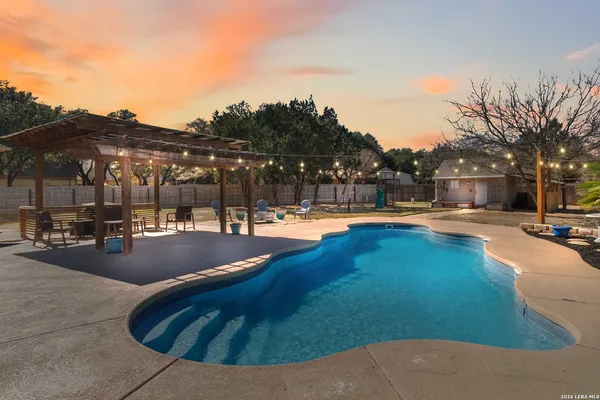 a view of outdoor space yard swimming pool and patio