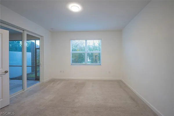 a view of an empty room