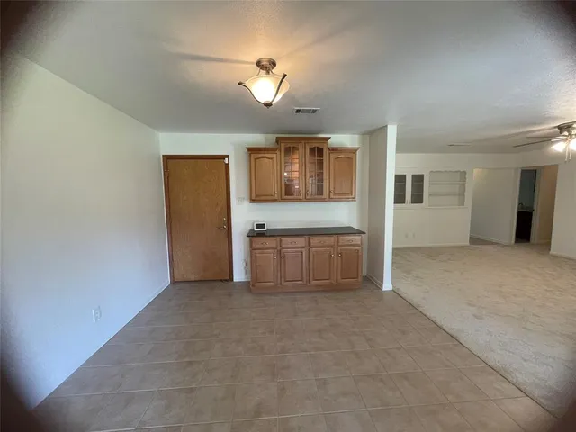 a view of a livingroom with a chandelier
