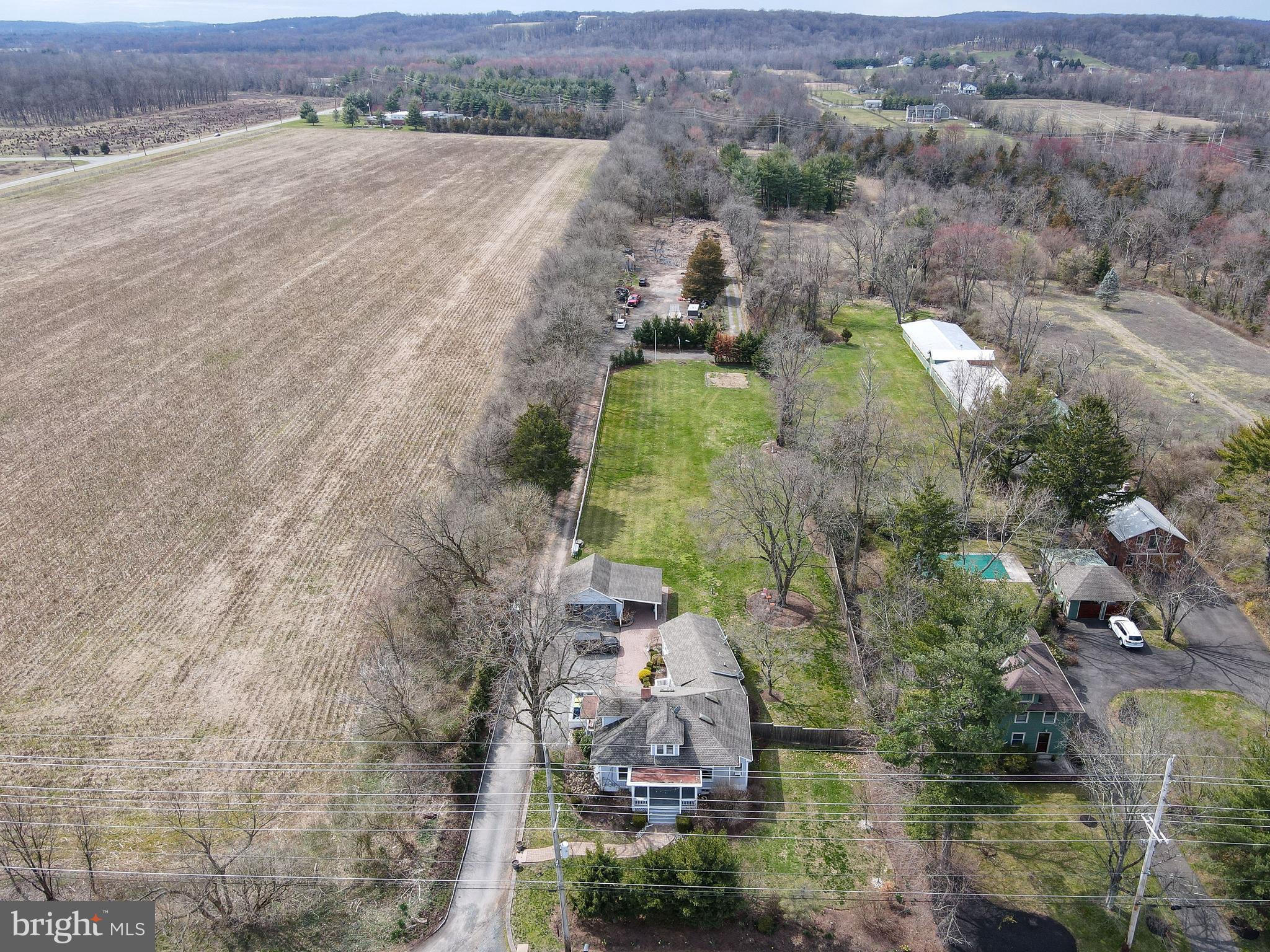 922 Route 601 Skillman Nj 08558 Skillman, NJ 08558 - Photo 43 of 59 an aerial view of residential houses with outdoor space and parking