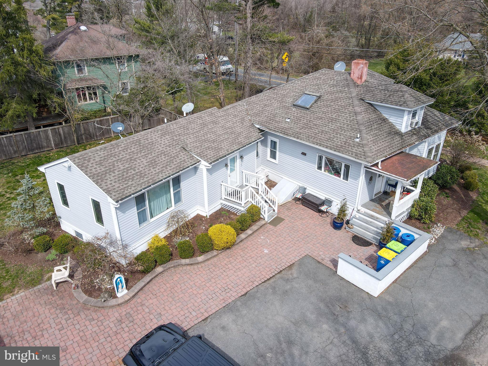 922 Route 601 Skillman Nj 08558 Skillman, NJ 08558 - Photo 6 of 59 an aerial view of a house with swimming pool and patio