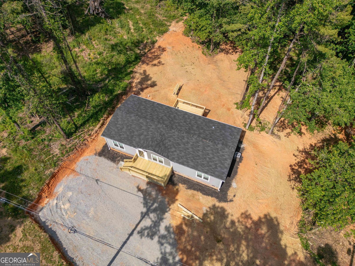 734 Hollywood Church Road Clarkesville, GA 30523 - Photo 42 of 49 an aerial view of a house with yard