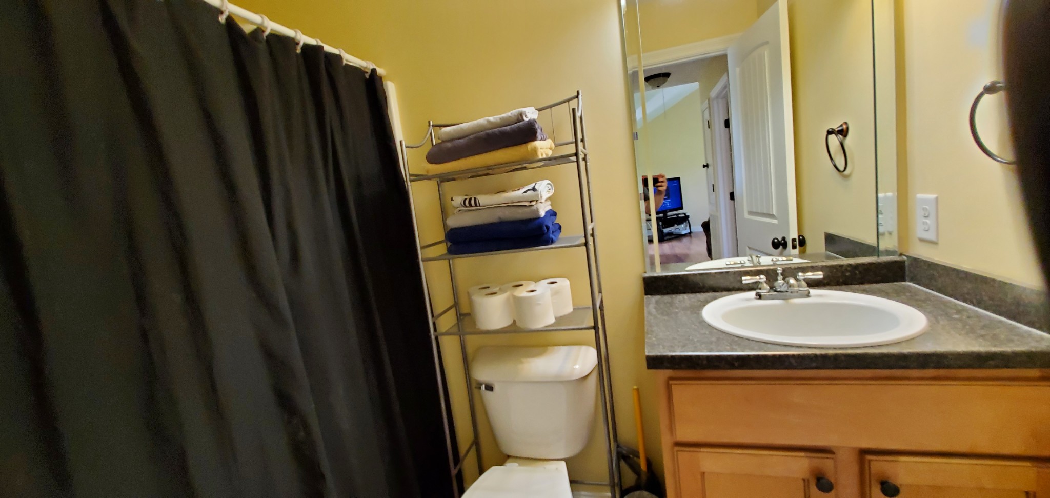 140 T G T Road Portland, TN 37148 - Photo 11 of 13 a bathroom with a granite countertop sink toilet and shower