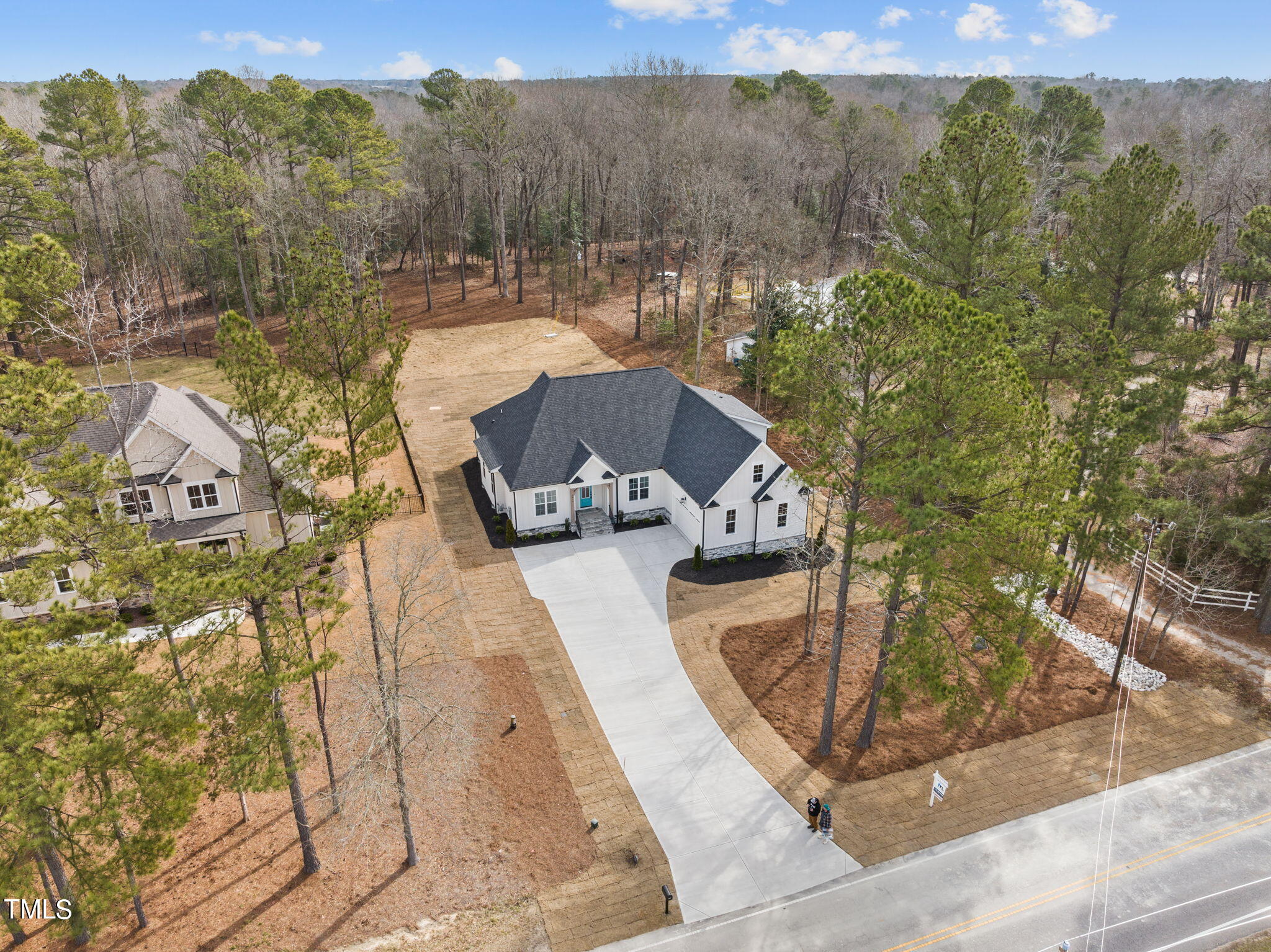 3816 Old Milburnie Road Raleigh, NC 27616 - Photo 2 of 58 a view of a terrace with a yard and mountain view