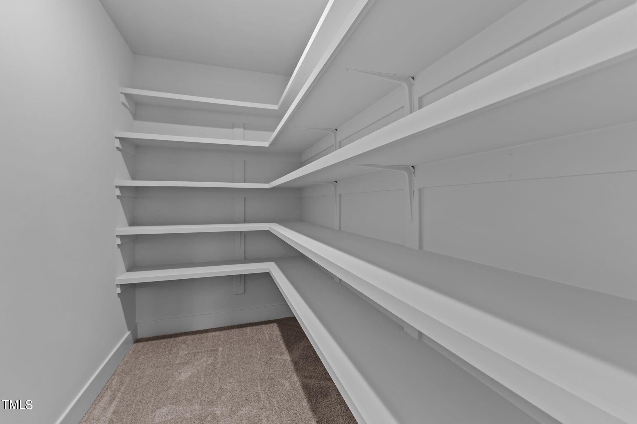 3816 Old Milburnie Road Raleigh, NC 27616 - Photo 41 of 58 a storage room with empty racks