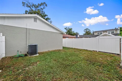 a backyard of a house