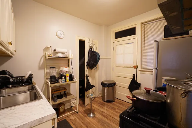 a room with furniture