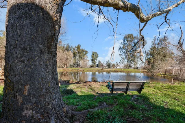 a view of yard with outdoor seating