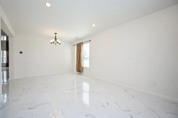 a view of an empty room