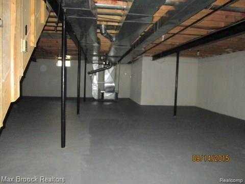 404 Springview Drive Rochester, MI 48307 - Photo 17 of 19 BASEMENT READY TO FINISH W/HIGH CEILINGS
