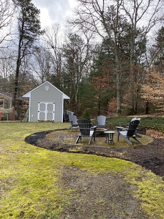 66 Scituate Road Mashpee, MA 02649 - Photo 29 of 33 a front view of house with yard and seating area