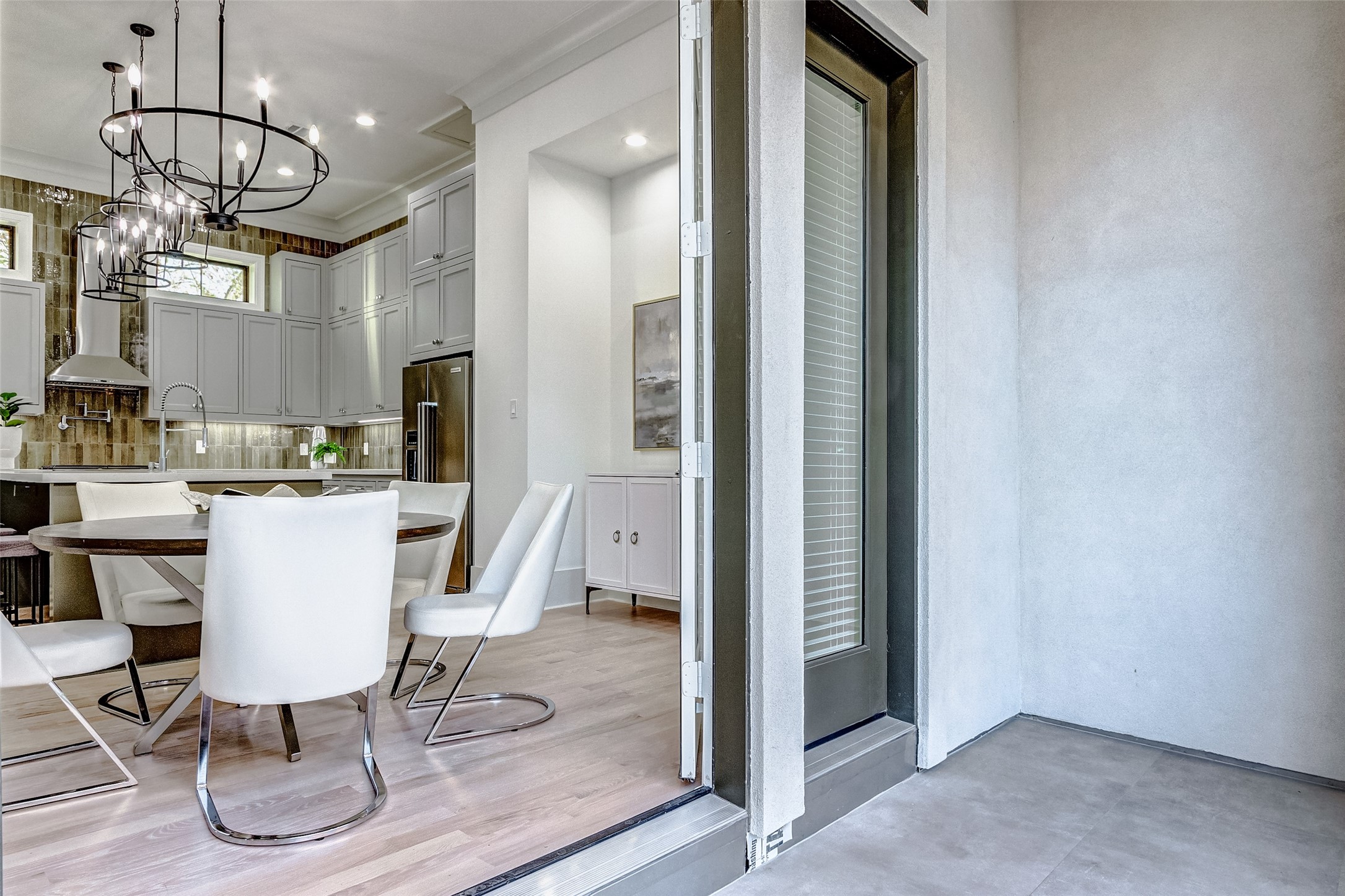 2122 Blalock Road, Unit B Houston, TX 77080 - Photo 44 of 48 a view of a dining room with furniture window and wooden floor