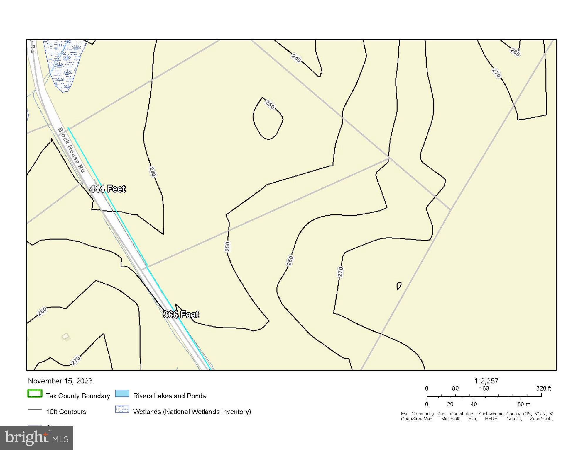 6601 Block House Road Spotsylvania, VA 22551 - Photo 3 of 3 Topographical map