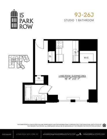 $3,650 | 15 Park Row, Unit 20J | Financial District