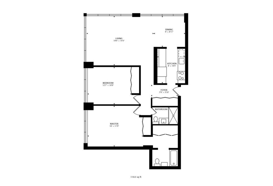655 West Irving Park Road, Unit 5202 Chicago, IL 60613 - Photo 13 of 26 a picture of a floor plan