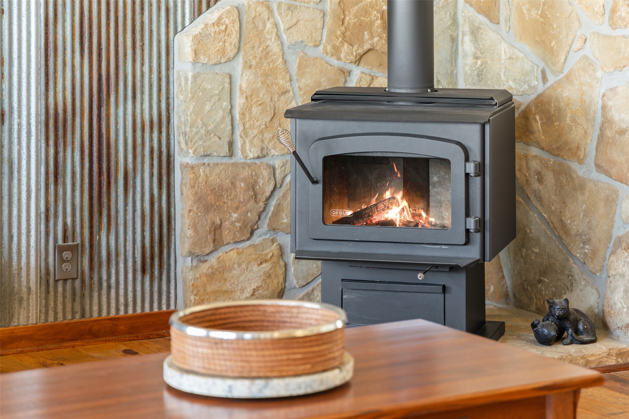 546 Lazy Oak Road Hye, TX 78635 - Photo 10 of 34 Detailed view of a wood stove