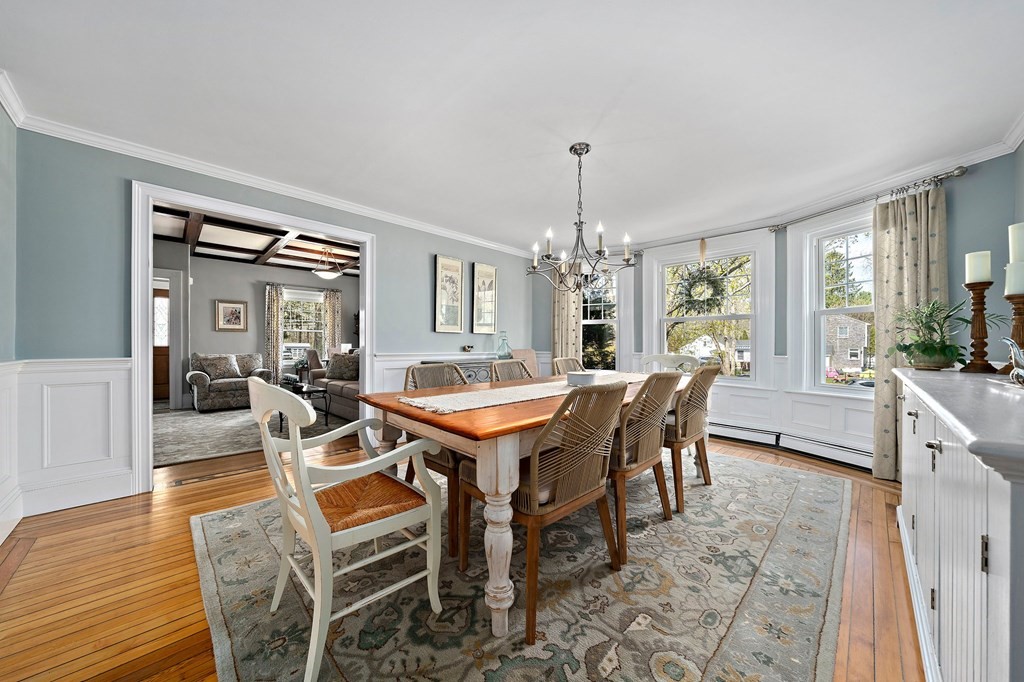 273 Wareham Street Middleboro, MA 02346 - Photo 16 of 42 a view of a dining room with furniture window and wooden floor