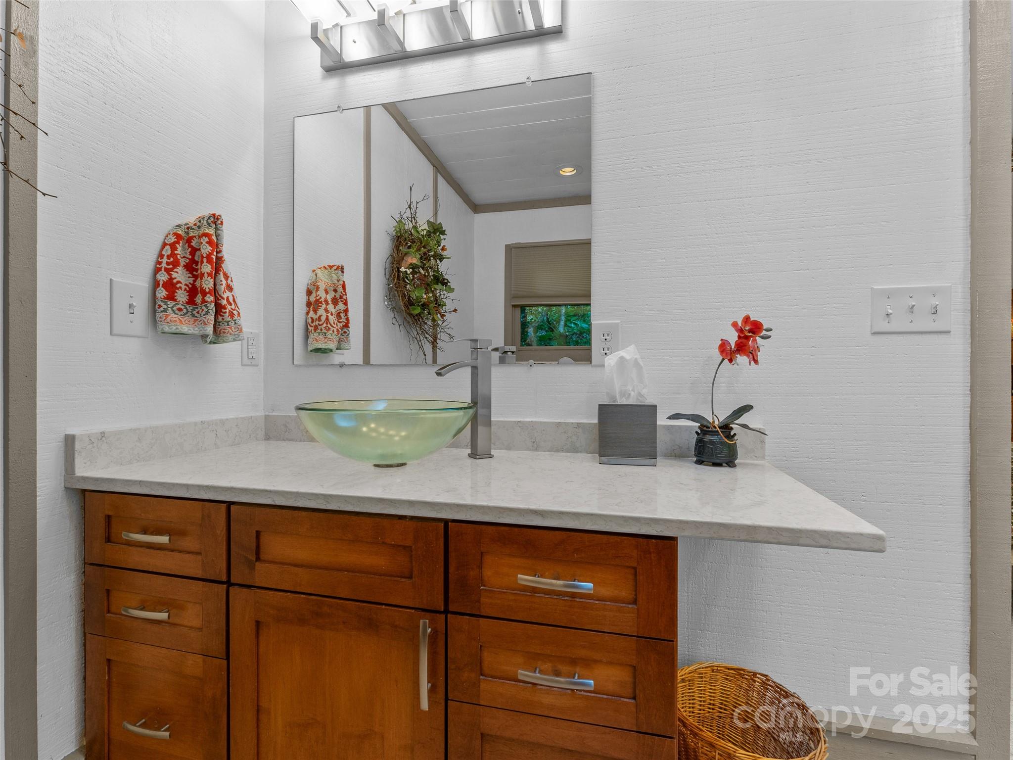 273 David's Trace Pisgah Forest, NC 28768 - Photo 27 of 48 a bathroom with a sink and a mirror