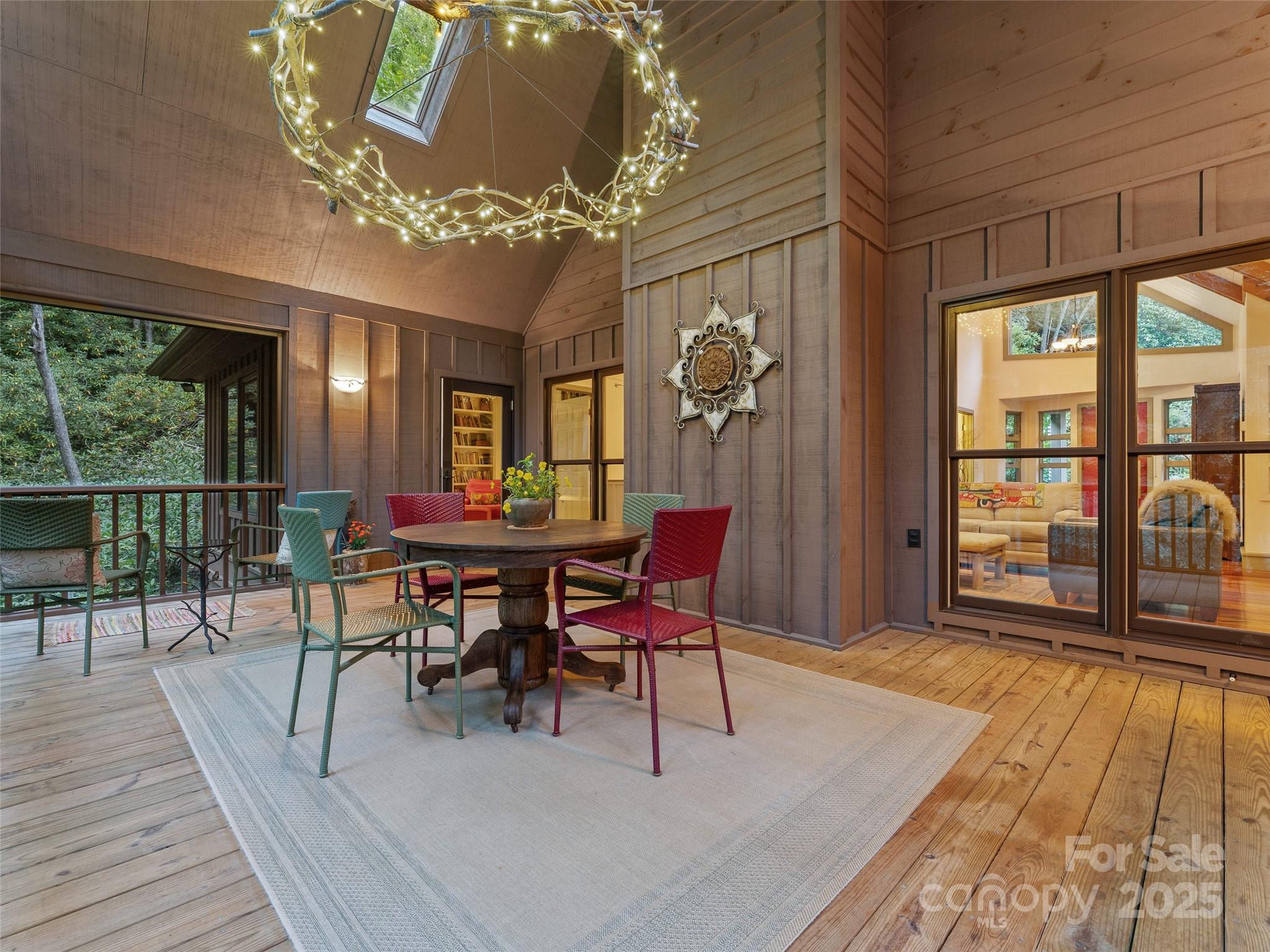 273 David's Trace Pisgah Forest, NC 28768 - Photo 29 of 48 a view of a dining room with furniture window and outside view