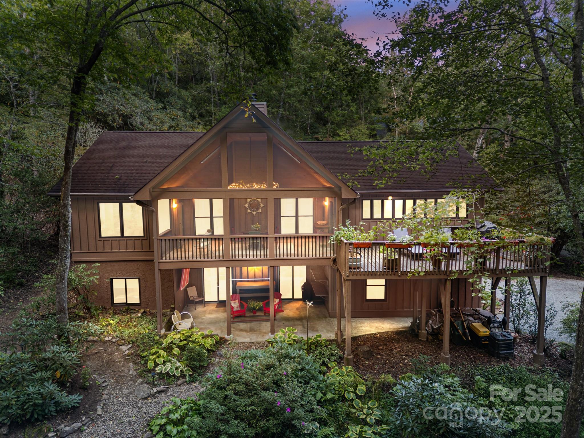 273 David's Trace Pisgah Forest, NC 28768 - Photo 48 of 48 a front view of a house with a yard