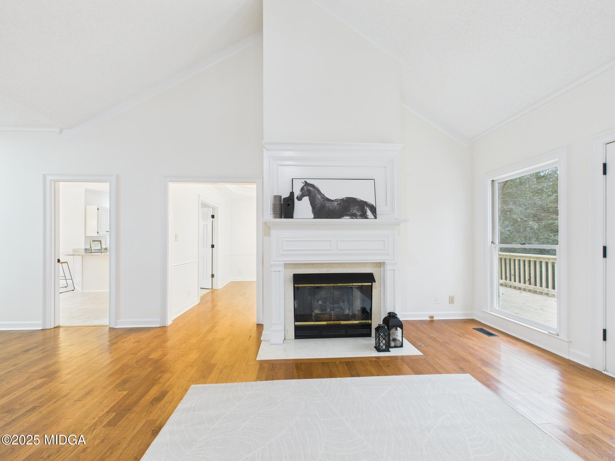 607 Chastain Place Macon, GA 31210 - Photo 8 of 63 a living room with furniture and a fireplace