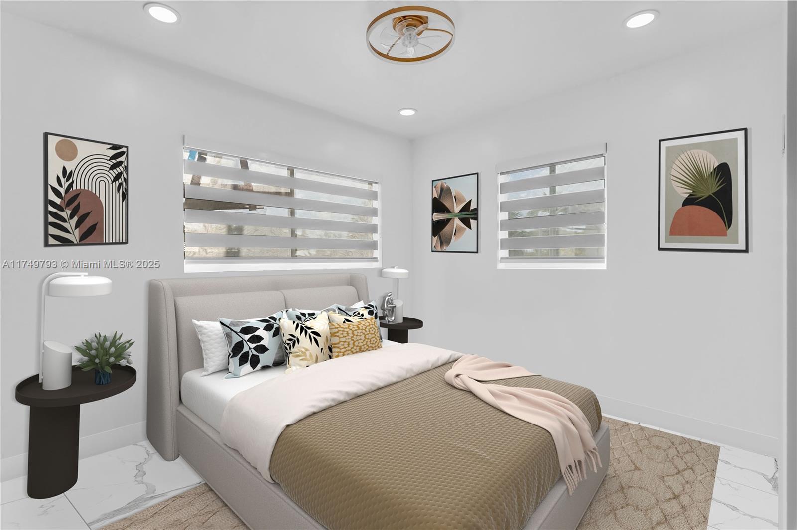 19900 Gulfstream Road Cutler Bay, FL 33157 - Photo 13 of 34 a bedroom with a bed and a large window