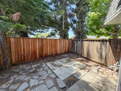 a view of backyard with cabin