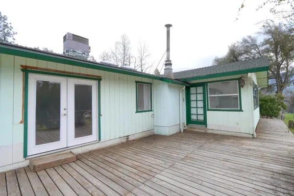 a view of a house with wooden floor