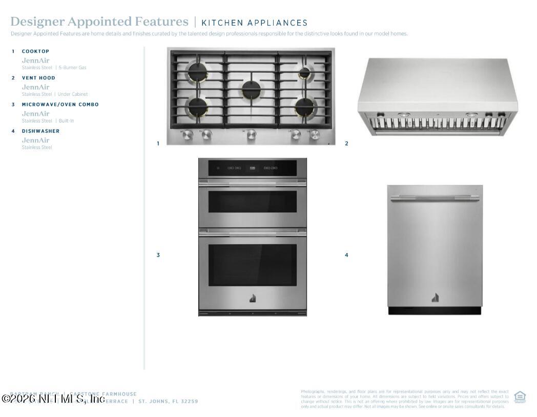 225 Sapling Terrace St. Johns, FL 32259 - Photo 4 of 6 Capstone Farmhouse JennAir Appliance Pac