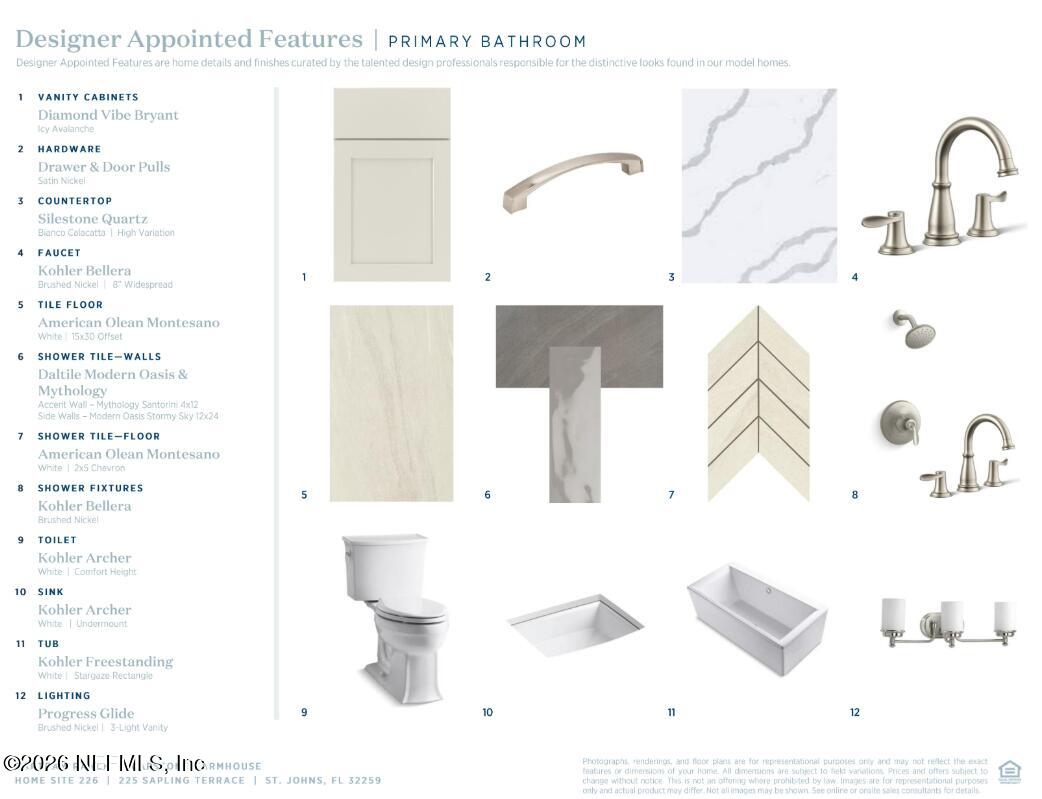 225 Sapling Terrace St. Johns, FL 32259 - Photo 5 of 6 Capstone Farmhouse Primary Bath Finishes