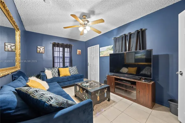 a house view with a garden space