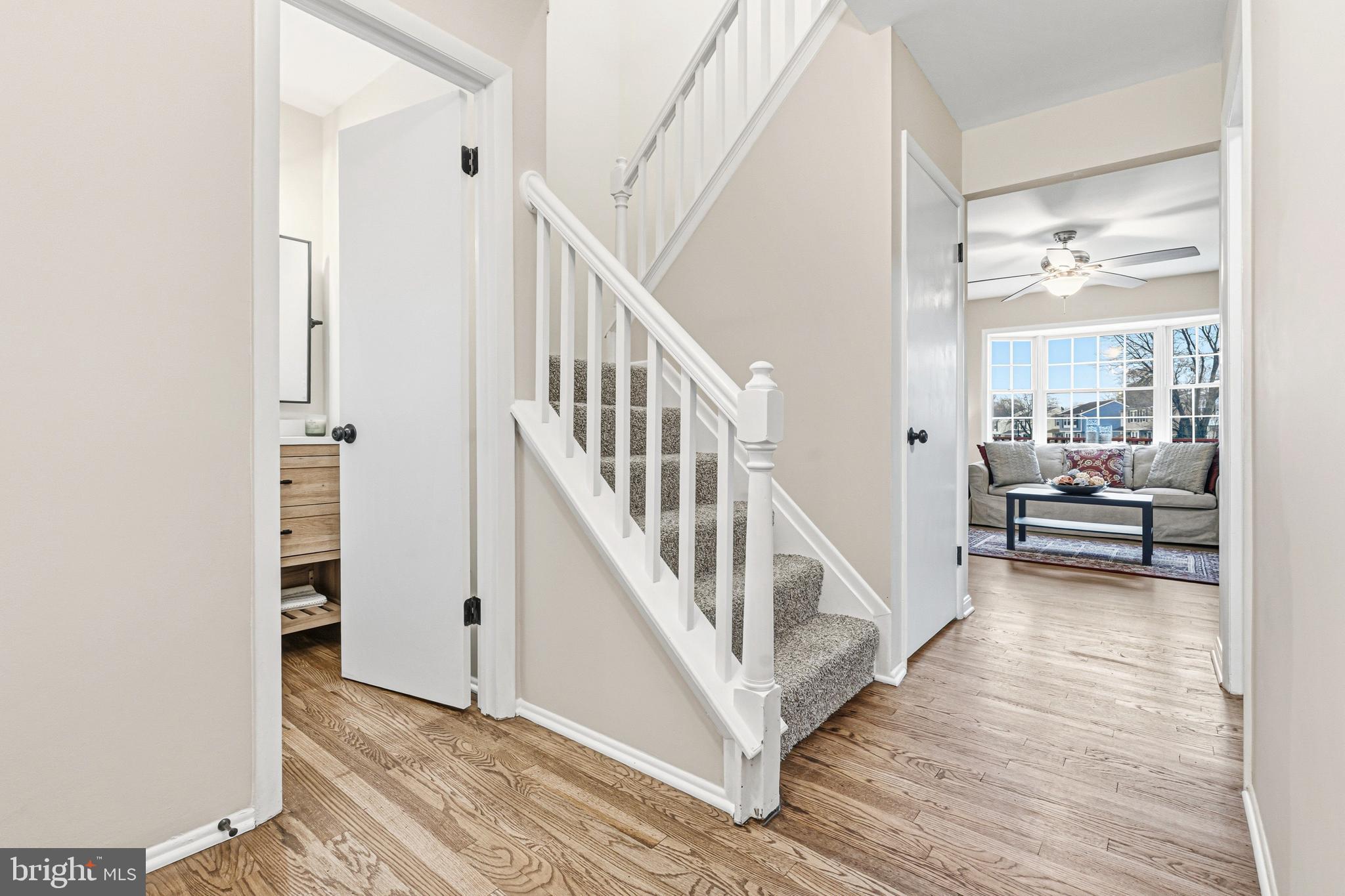 9 Menteith Court Baltimore, MD 21236 - Photo 4 of 46 a view of a hallway with wooden floor and entryway